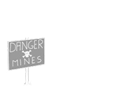Image of a minefield warning sign